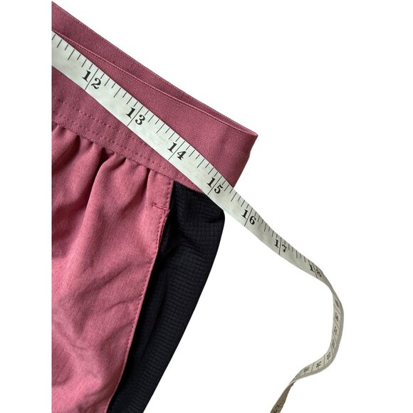 Skora Pacer Shorts 5 Inch Mens M Quick Dry Athletic Shorts Red Moscato Chambray - Picture 15 of 16